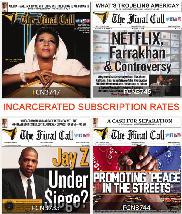 Final Call For Final Call Newspaper Subscriptions